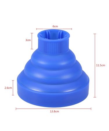 Hairdryer Diffuser - Washable Foldable 5 Colors | Styling Tool for Perfect Waves (Blue) - 13.8 11.5cm - Buy Online on GoSupps.com