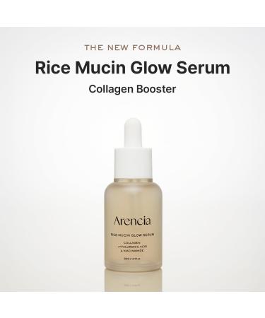Rice Mucin Glow Serum Collagen + Hyaluronic Acid & Niacinamide 1.01 fl oz - Buy Online on GoSupps.com