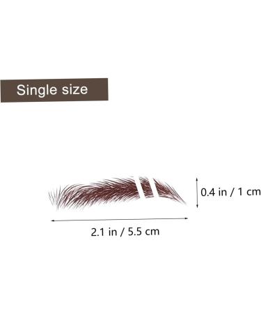 Didiseaon 6pcs Eyebrow Stickers Brow Stickers Eyes Artificial Eyebrow Tattoos Eyebrow Trimming Cosmetic 3d medium Brown - Buy Online on GoSupps.com