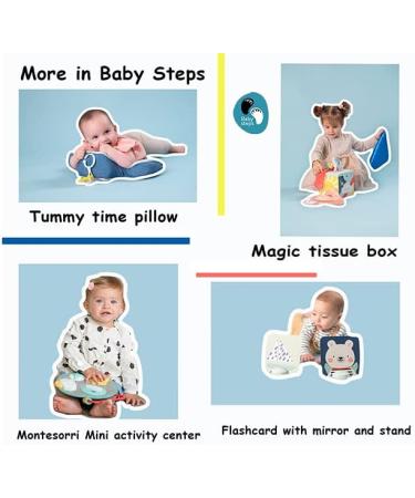 Baby Steps Koala High Contrast Soft Cloth Book - Educational Tummy Time Toy with Mirror & Teether for Infants and Toddlers - Sensory Activity Crib Toy 0-3 Yrs - Buy Online on GoSupps.com
