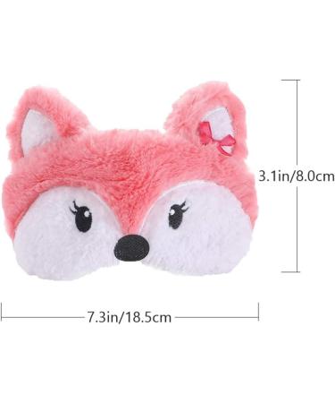 Healifty Plush Fox Sleeping Eye Cover - Cute Novelty Cartoon Animal Blindfold for Men, Women, Kids - Buy Online on GoSupps.com