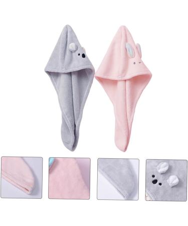 minkissy 2pcs Bunny Ears Dry Hair Hat Womens Head Wraps Turbans for Women Pretied Head Scarf for Washcloth Hair Turban Hat for Women Bath Coral Fleece Towel Hat Miss Absorb Water - Buy Online on GoSupps.com