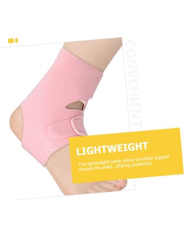 Healeved 4pcs Compression Ankle Brace - Washable Ankle Sleeves & Lipstick Keychain Holder for Men & Women - Pink Protective Case - Buy Online on GoSupps.com