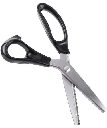 Pinking Shears  Stainless Steel Dressmaking Fabric Decorative Edge Pinking Shears Scissors Clipper Paper Craft Zig Zag/Scallop Cut 3/5/ 7mm (Scallop Cut 7mm) - Buy Online on GoSupps.com