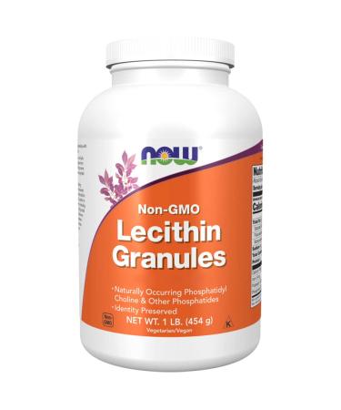 Now Foods Lecithin Granules Vegan 454g Gluten Free Vegetarian Non-GMO
