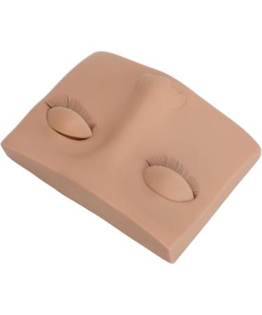 Eyelash Manikin Head Wide Application Eyelash Manikin Head Half Head Design Portable Washable with 3 Pairs Replacement Eyes for Home (Skin Color) - Buy Online on GoSupps.com