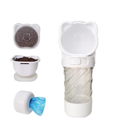 PetSoign 3 in 1 pet water bottle Food container garbage sack container travel.
