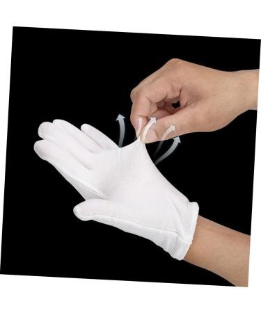 Beaupretty 20 Pair Jersey Gloves Inspection Gloves Cotton Gloves for Gloves for Ceremony Soft Cotton Gloves moisturizing Gloves Warm Work Gloves Women's White Film Dry Hands 23X13cm White - Buy Online on GoSupps.com