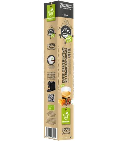 Espresso Intenso ORGANIC Coffee Caramel - 60 capsules La Natura Lifestyle BAG - Buy Online on GoSupps.com
