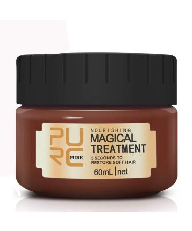 60ml Magical Hair Treatment Mask 5 Seconds Repairs Damage Hair Advanced Molecular Hair deep Conditioner Roots Treatment Return Bouncy Restore Elasticity Hair Care Essence