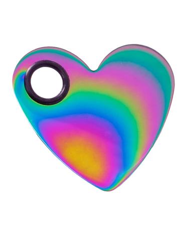 Beaupretty Mini Tool Heart Shaped Makeup Mixing Plate with Spatula Stainless steel Nail Color for Foundation Makeup Tools Metal Spatula