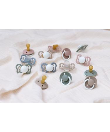 BIBS Couture Pacifier 2-Pack | BPA-Free Jaw-Friendly Natural Rubber | Size 1 (0-6 Months) | Sage/Cloud Night | International Shipping Available - Buy Online on GoSupps.com