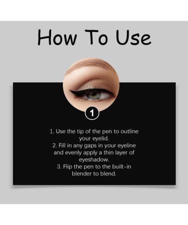 Lusglow Shadow Liner 2in 1 Eyeliner Eyeshadow Chiura Eyeshadow 2in1 Eye Makeup Eyeliner Smudge Resistant Soft and Smooth Application Black - Buy Online on GoSupps.com