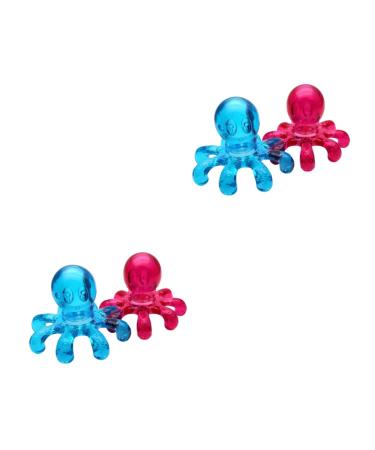 Frcolor 4 pieces head massage device with legs massage devices portable octopus massage device.