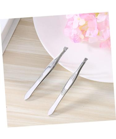 FRCOLOR Slant tip Eyebrow tweezer Stainless Steel Eyebrow Clip Eyebrow Eyebrow Removal Bevel a011 Tool - Buy Online on GoSupps.com