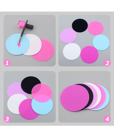Lurrose 6-Piece Mixing Palette Set | Nail Color Mixing Plates & Tools for Nail Art Pigment Mixing & Manicure | International Shipping - Buy Online on GoSupps.com