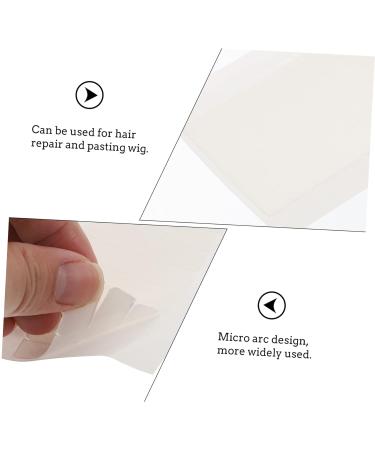 Angoily 5 Sheets Double-sided Tape Sticker for Wig Tape in Hair Extensions Human Hair Two Sided Tape Lace Front Hair System Tape Lace Front Wig Tape Invisible White Adhesive Reissue Block - Buy Online on GoSupps.com