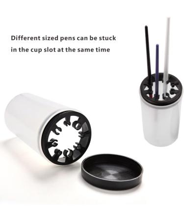8 Slot Nail Art Brush Cleaner Cup Multipurpose Pen Polish Remover Cleanser Cup Nail Art Tip Brushes Holder Remover Cup for Nail Salon - Buy Online on GoSupps.com
