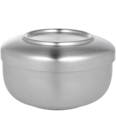 Healifty Stainless Steel Shaving Bowl with Lid | Shaving Soap Bowl for Shop & Bathroom | 11x11x6.5 cm - International Shipping Available - Buy Online on GoSupps.com