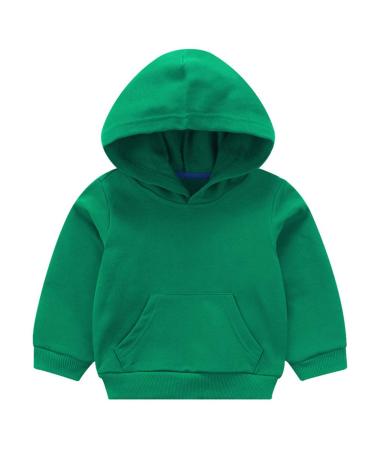 Taigood Boys Hoodie Girls Sweatshirt Spring Winter Warm Top for Kids Baby Hoody and Jumper for 1-7 Yesrs 5-6 Years Green
