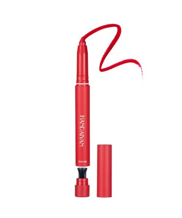 Beliky Girl Lightweight Matte Lipstick with Built-in Pencil Sharpener Rotary Cut Dual Use Waterproof No Drying Lipstick Lipstick Pencil Set (#8)