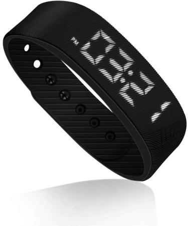 Pfedometer Pedometer Easy Operation Fitness Armband fitness bracelet with clock calorie meter Step knives without Bluetooth activity Tracker calorie meter knife test without app for jogging black - Buy Online on GoSupps.com