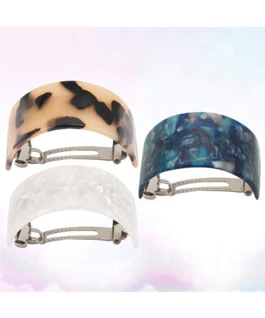 Minkissy French Hair Clips - Shell No Jaw Clamp 3 Pieces - Trendy Hair Accessories for Effortless Style - Buy Online on GoSupps.com