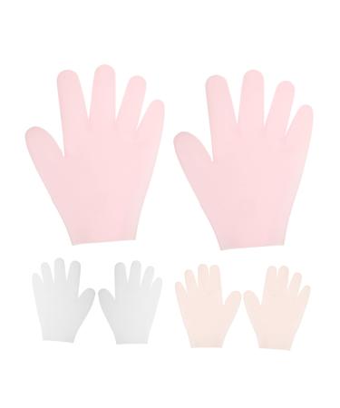 FRCOLOR 3 Pairs Cover Lotion Gloves Hand Gloves Moisturizing Overnight Gloves for Sleeping Moisturizing Gloves Silicone Gloves Girl Child Care Safety Mask Silica Gel