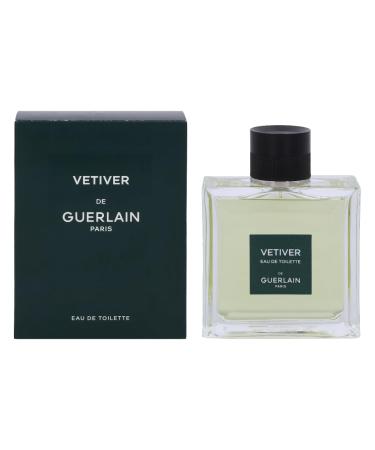 Guerlain Vetiver Eau De Toilette Spray For Men 3.4 Ounce Citrus Lemon Orange 3.4 Fl Oz (Pack of 1)