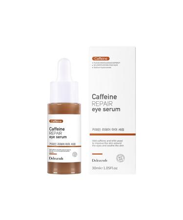 DEleventh Korean Brand Caffeine Repair Eye Serum 30ml / with Vitamin E Anti-Oxidation Fade Fine Lines Reduce Puffiness and Dark Circles Firm and Hydrate Delicate Eye Area