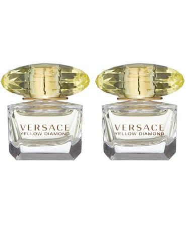 Versace Yellow Diamond Eau De Toilette Spray for Women 0.17 Fl Oz (Miniature) (Pack of 2) Modern 0.17 Fl Oz (Pack of 2)