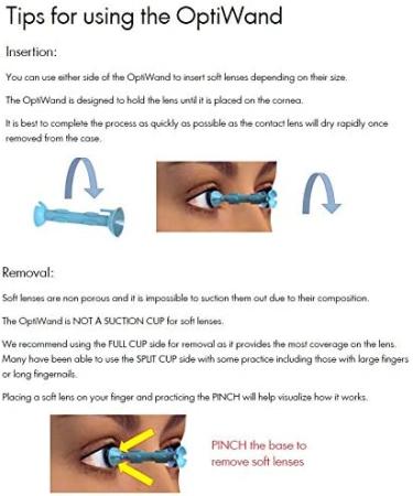 OptiWand Soft Contact Lens Tool 2 Pack - Insertion & Removal Device for Easy Lens Handling - Buy Online on GoSupps.com