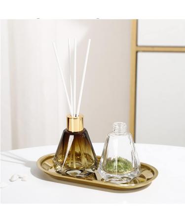 2PC Refillable Clear Glass Diffuser Bottles 60ml - Aromatherapy Fragrance Accessories for DIY Reed Diffuser Decor - Buy Online on GoSupps.com