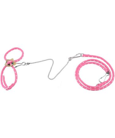 Adjustable Hamster Harness & Leash - Colorful Pink Chest Strap for Outdoor Travel | Ideal for Small Pets - Shop Now! - Buy Online on GoSupps.com