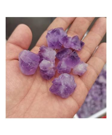 Natural Crystal Rough 100g Natural Amethyst Raw Quartz Small Cluster Stone Crystal Point Home Decor Raw Crystals Crafts (Size : 60g)