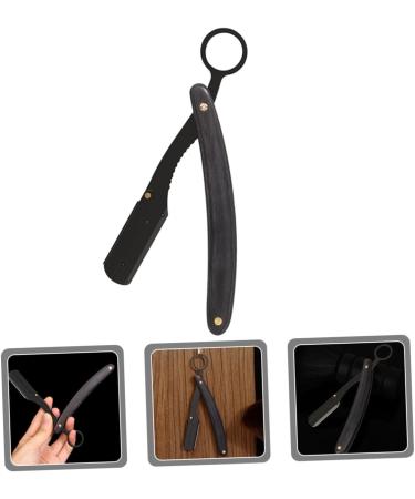 Beavorty Folding Knife Holder & Chestnut Razor Holder for Men | Stainless Steel Manual Razors with Wooden Handle - Buy Online on GoSupps.com