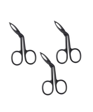 Minkissy 3st jewelry tweezers Eye lashes set tweezers pluck eyebrows guns tweezers precision tweezers jewel