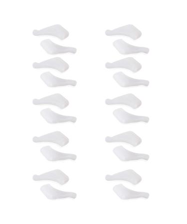 OPUGIT Glasses Ear Hooks 10 Pairs Comfort Silicone Anti-Slip Holder for Glasses for Sports Eyeglasses Temple Tip White