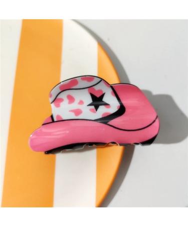 5Pcs Western Cowboy Hair Claw Clips - Leopard Star Print Hair Grab Clips for Women & Girls - Buy Online on GoSupps.com