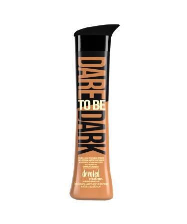 Devoted Creations Dare to be Dark Tanning Lotion Creamy and Clear Pure Tanning Optimizer Anti-Reddening Sensitive Skin Formula with Essential Vitamins and Nutrients 8.45 oz.
