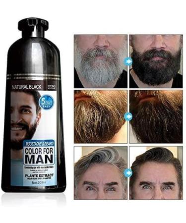 Mokeru Beard Dye Shampoo for Men 200ML - Remove White Grey Beard Hair - Men Beard Shampoo - Buy Online on GoSupps.com