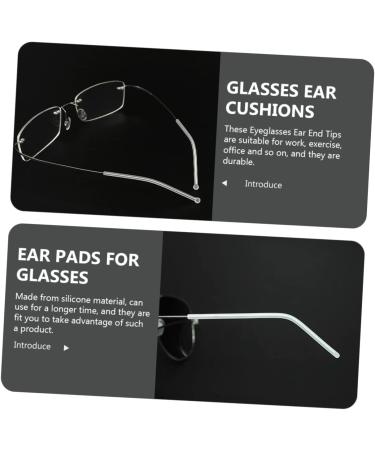 EXCEART Glasses Strap Holder & Tips for Kids - 12 Pairs Silicone Sunglasses Ear Hooks | Allergy Prevention | White Gel Sleeves 7x0.45cm - Buy Online on GoSupps.com