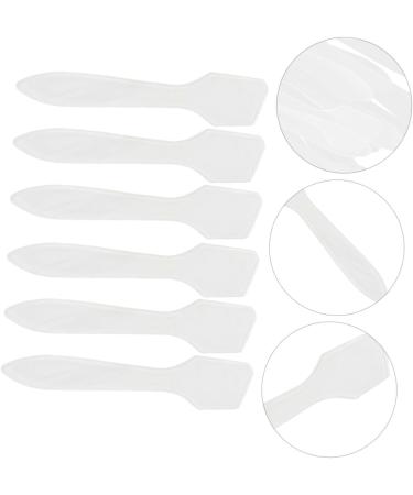  BIUDECO 50 Transparent Cosmetic Spatulas for Makeup Plastic Facial Mask Spoon with Comfortable Grip for DIY Creams Lotions Beauty Products - Buy Online on GoSupps.com