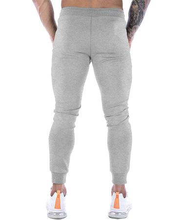 Wangdo Men's Slim Joggers - Grey Small | Gym Workout Pants for Running & Training - Buy Online on GoSupps.com