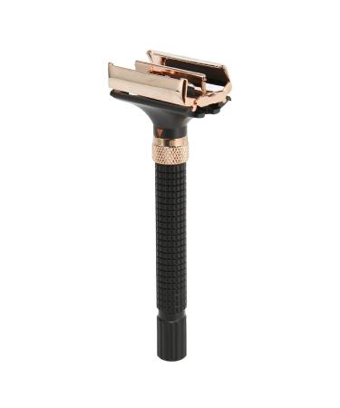 Jauarta Metal Safety Double Edge Razor Handle - Reusable Long Shaving Handle for Men & Women | Black | International Shipping Available - Buy Online on GoSupps.com