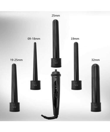Professional Curling Iron Wand Set ABS Curling IronCeramic Hair Beauty Tool 5 in 1 Curling Iron Adjustable Temperature Curling Iron (US Plug) - Buy Online on GoSupps.com