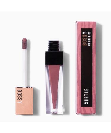 Bossy Cosmetics Vegan Liquid Lipstick | Hydrating & Long Lasting Matte Lipstick | Subtle Deep Pink/Mauve | Paraben & Cruelty Free - Buy Online on GoSupps.com