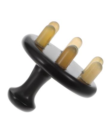 COLLBATH 1 piece horn comb massage comb wide tooth comb wide ox horn massage comb natural ox horn comb wide tooth comb