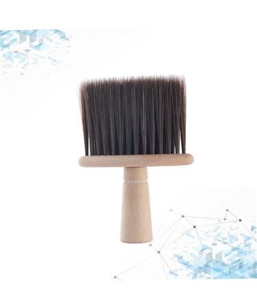 Minkissy 1pc Brown Barber Brush - Hair Salon Shaving Brush for Hair Cleaning & Styling | International Shipping Available - Buy Online on GoSupps.com