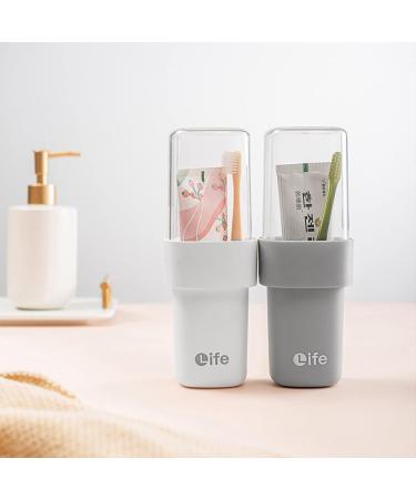 Portable Electric Toothbrush Set - Ethui Travel Case for Oral B & Philips | Ideal for Trips Hiking & Home - White & Gray - Buy Online on GoSupps.com